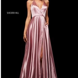 New Sherri Hill prom gown dress rose pink 6 10